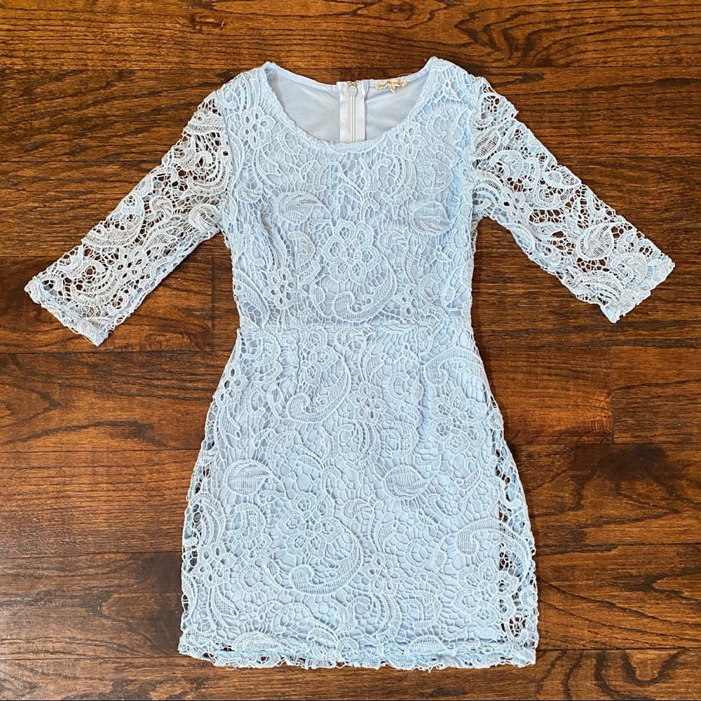 Light Blue Lace Charlotte Russe Dress